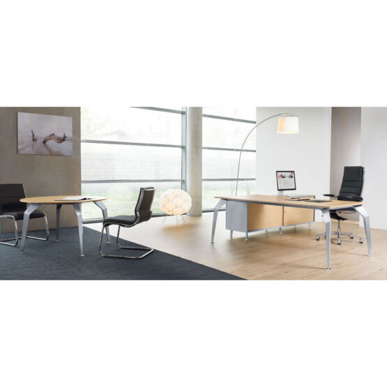 Actium Executive Glass Desk - Image 6