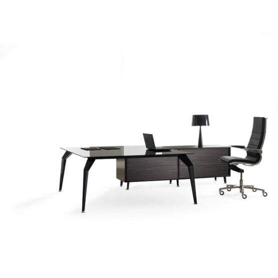 Actium Executive Glass Desk - Image 7