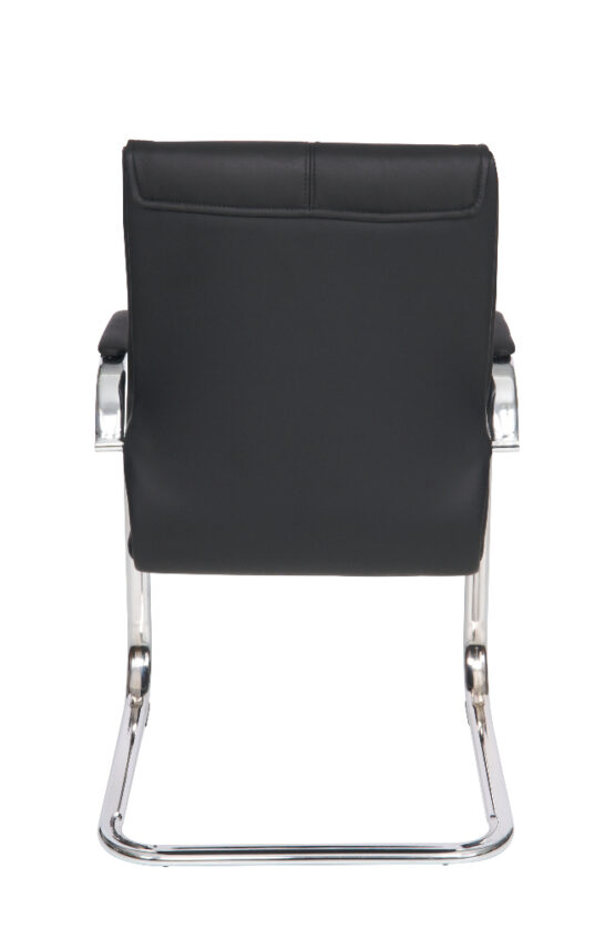 Stylish Black Leather Office Chair - Image 3