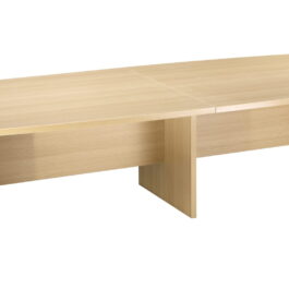 Slab ended boardroom table