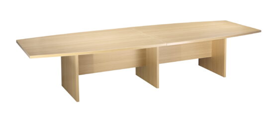 Slab ended boardroom table