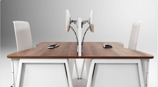 Double Wave Office Desk