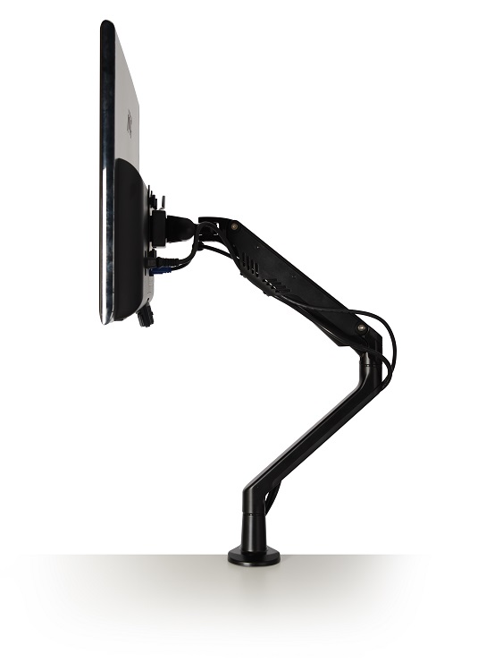 Libero Slimline Gas Lift Monitor Arm for single screen