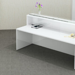 White Gloss Reception Counter