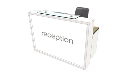 Light Compact Reception Desk - Image 2