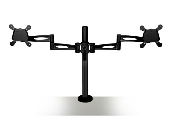 Kardo Pole Mounted Monitor Arms for twin screens