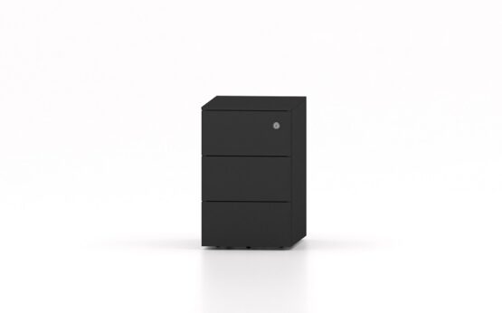 Steel Narrow Low Mobile Pedestal 3 Personal drawers - Image 2