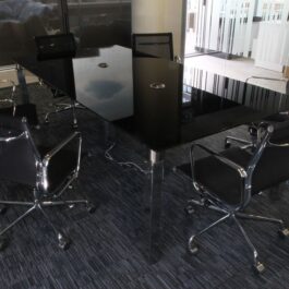 Union Frame Chrome Meeting Table