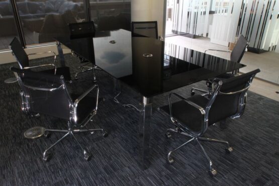 Union Frame Chrome Meeting Table