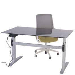 Companion Sit Stand Glass Office Desk