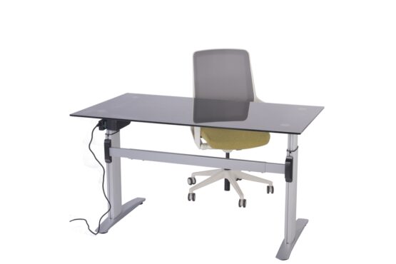 Companion Sit Stand Glass Office Desk