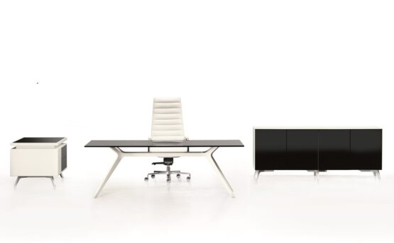 Dr Glass Executive Office Desk - Image 3