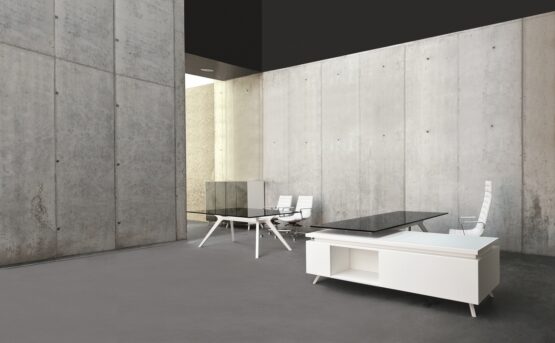 Dr Glass Executive Office Desk - Image 4