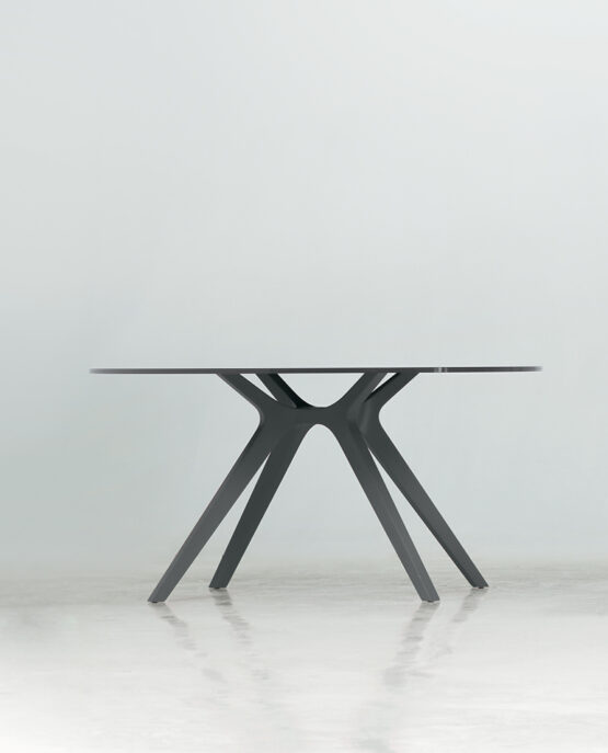 Round Glass Meeting Table