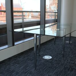 Zig Zag Glass Meeting Table
