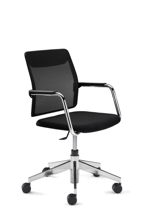 Black Mesh Back Meeting Office Chair