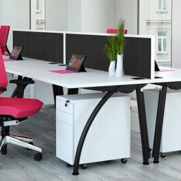 Callisto White Office Desk