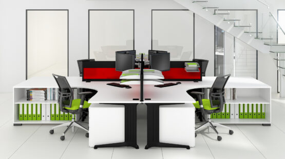 Kassini White Office Desk - Image 3