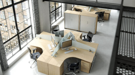 Kassini White Office Desk - Image 14