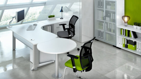 Kassini White Office Desk - Image 9