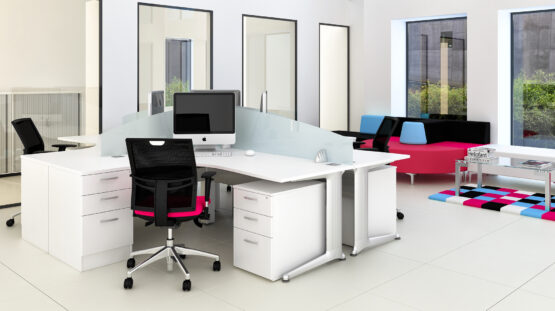 Kassini White Office Desk - Image 10