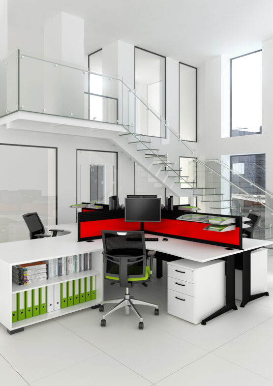 Kassini White Office Desk - Image 6