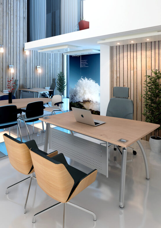 Callisto White Office Desk - Image 3