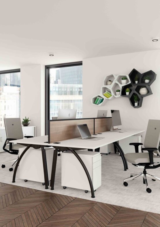 Callisto White Office Desk - Image 6
