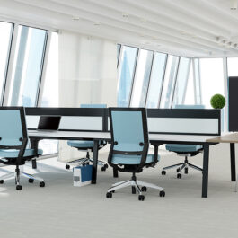 Linnea White Office Bench Desk