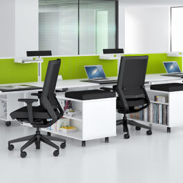 Matrix White Office Bench Desk