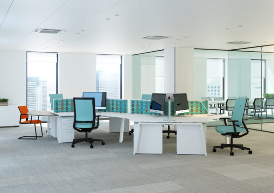 Linnea White Office Bench Desk - Image 2