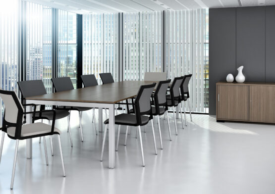 Matrix White Office Bench Desk - Image 6