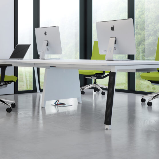 Linnea White Office Bench Desk - Image 28