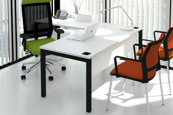 Matrix White Office Bench Desk - Image 2