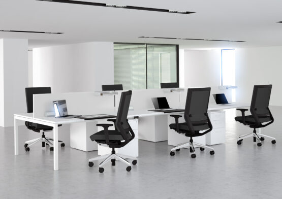 Matrix White Office Bench Desk - Image 3