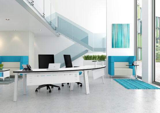 Linnea White Office Bench Desk - Image 13