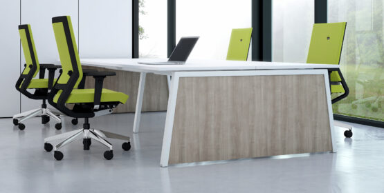 Linnea White Office Bench Desk - Image 7