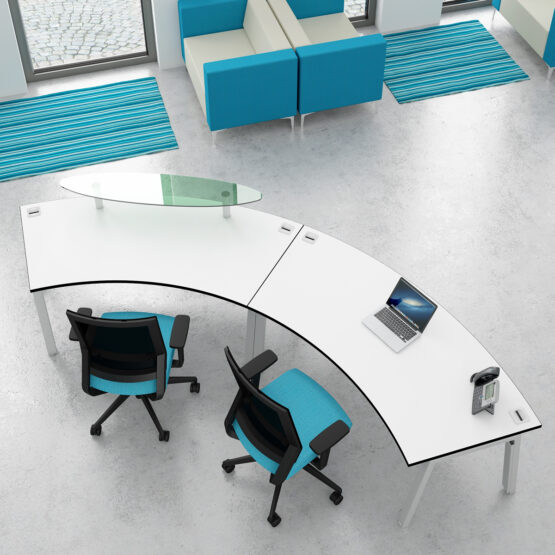 Linnea White Office Bench Desk - Image 20