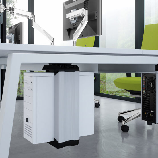 Linnea White Office Bench Desk - Image 21
