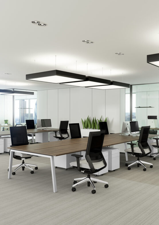 Linnea White Office Bench Desk - Image 16