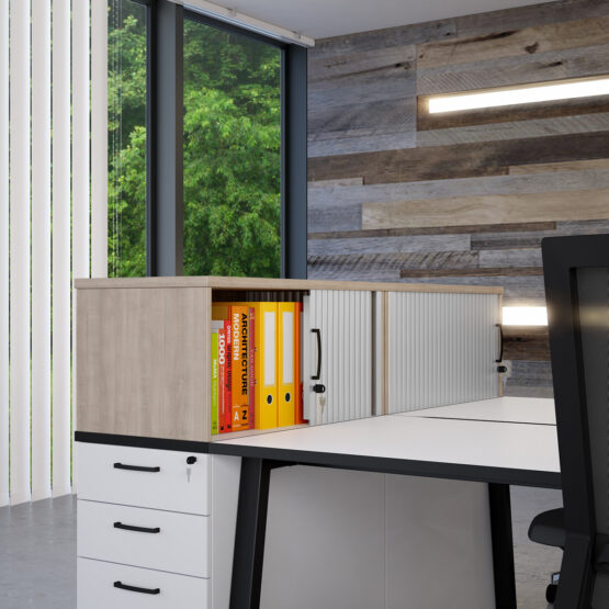 Linnea White Office Bench Desk - Image 8
