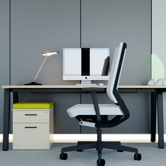 Linnea White Office Bench Desk - Image 31