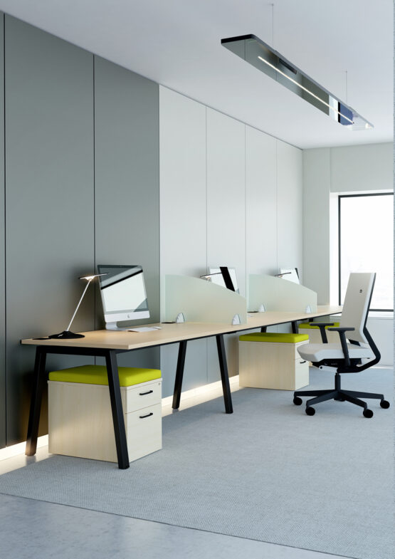 Linnea White Office Bench Desk - Image 32