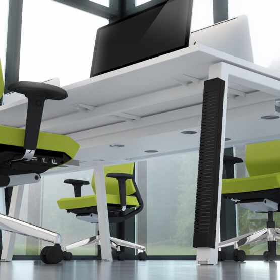 Linnea White Office Bench Desk - Image 34