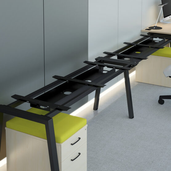 Linnea White Office Bench Desk - Image 36