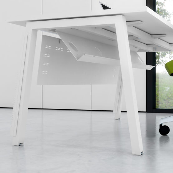 Linnea White Office Bench Desk - Image 37