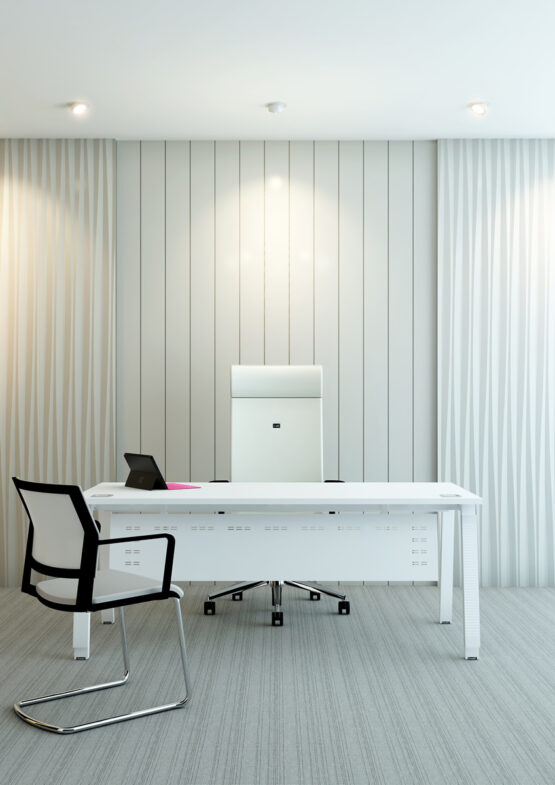 Linnea White Office Bench Desk - Image 38