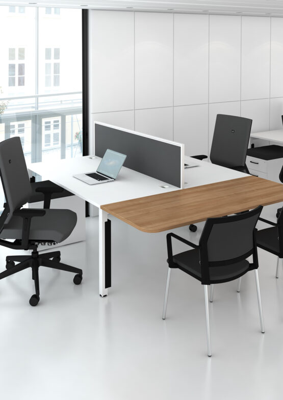 Matrix White Office Bench Desk - Image 15