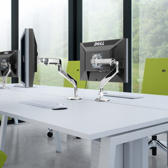Linnea White Office Bench Desk - Image 40