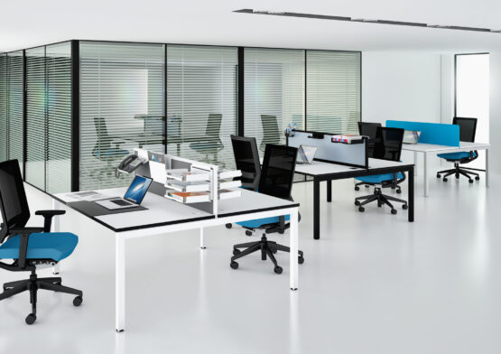 Matrix White Office Bench Desk - Image 17